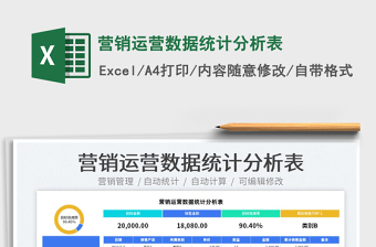 2022營(yíng)銷(xiāo)運(yùn)營(yíng)數(shù)據(jù)統(tǒng)計(jì)分析表免費(fèi)下載