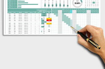 2022工作計劃排期-甘特圖免費下載