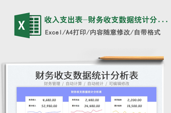 2022收入支出的excel表格好看的范本