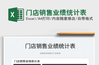 2022門店銷售業(yè)績統(tǒng)計表免費下載