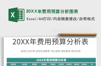 202220XX年費用預(yù)算分析圖表免費下載