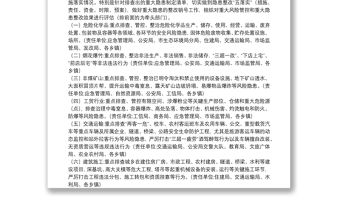 2021年安全生產風險隱患排查管控工作方案