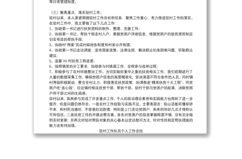 駐村工作隊(duì)員個(gè)人工作總結(jié)