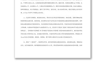 黨組書記、局長個人巡察整改落實情況匯報發言材料