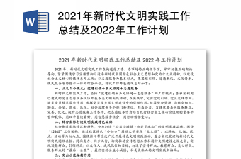 2022民政局新时代文明实践工作总结