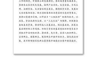 堅持黨建引領鄉村振興工作實施方案