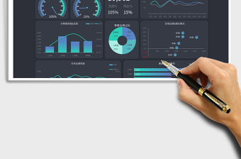 2022年度銷售總結分析看板免費下載