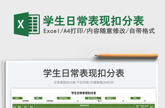 2022學(xué)生日常表現(xiàn)扣分表免費(fèi)下載