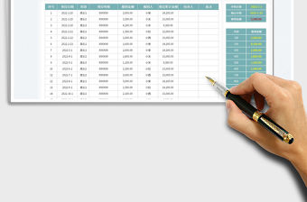2022費用報銷統計表-財務報表免費下載