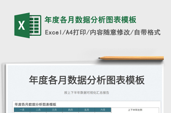 2022年度各月數(shù)據(jù)分析圖表模板免費下載