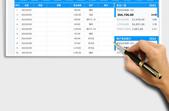 2022個人家庭支出記賬本免費下載