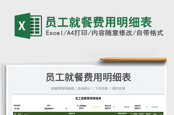2022員工支出費用明細表