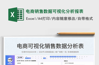 2022電商銷售數據可視化分析報表免費下載