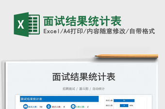 2022面試結果統計表免費下載