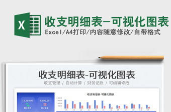 2022收支明細(xì)表-可視化圖表免費(fèi)下載