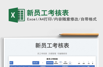 2022新員工考核表免費下載