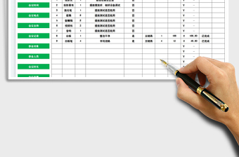 2022會議物品清單表免費下載