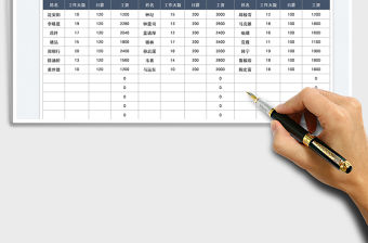 2022流水線工人日結(jié)工資表免費下載