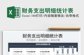 2022財(cái)務(wù)支出明細(xì)統(tǒng)計(jì)表免費(fèi)下載