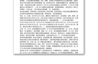 政治審查報(bào)告