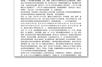 政治審查報(bào)告