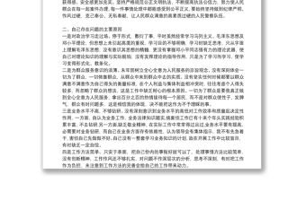 黨支部政法隊伍教育整頓組織生活個人對照檢查自查報告研討發言三篇