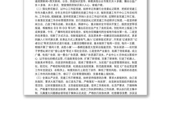 履行黨建工作第一責(zé)任人職責(zé)情況述職報(bào)告