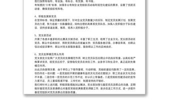 星級黨支部自查自評報告3篇