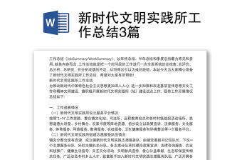 新時代文明實踐所工作總結3篇