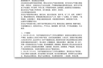 新時代安全生產(chǎn)重要論述精神總結(jié)學習