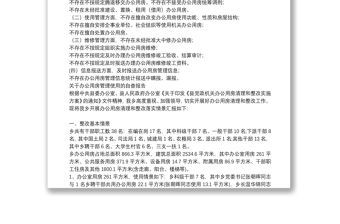 關于辦公用房管理使用的自查報告