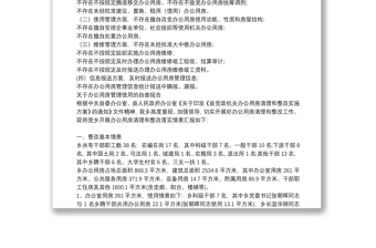 關(guān)于辦公用房管理使用的自查報(bào)告