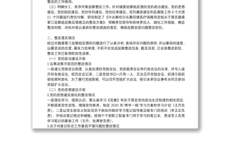 黨組書記落實巡查整改報告