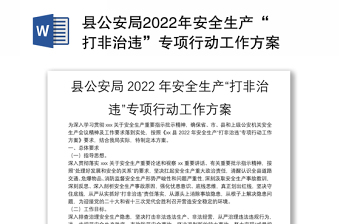 2022专项行动方案