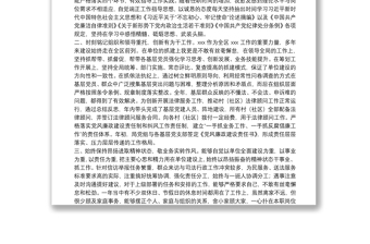 基層黨總支書記黨建述職報(bào)告