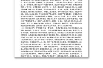 20**年黨支部上半年工作總結（公司）