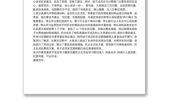 市委黨史學(xué)習(xí)教育專題民主生活會會前學(xué)習(xí)準(zhǔn)備情況通報