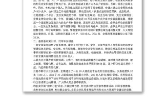 鄉鎮社會治安綜合治理工作會議發言材料