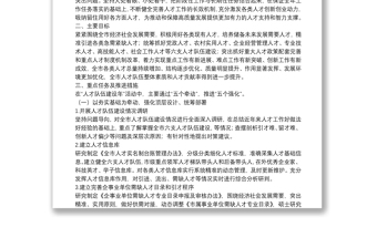 關(guān)于開展全市人才隊(duì)伍建設(shè)年年活動的實(shí)施方案