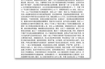 市民政局政治生態研判報告