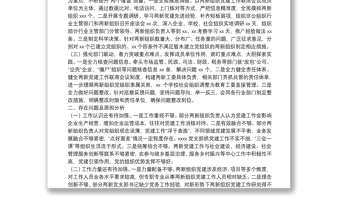 非公委書(shū)記（兩新工委書(shū)記）抓基層黨建述職報(bào)告