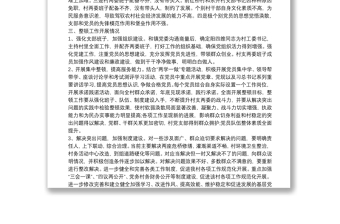 XX鎮(zhèn)大源塘村黨組織軟弱渙散整改工作總結(jié)