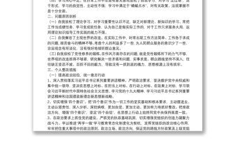 黨員領導干部自查自糾報告