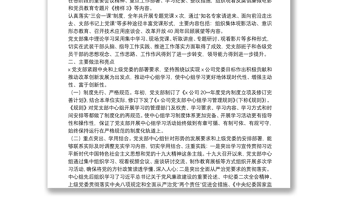 20**年黨支部中心組學習情況報告