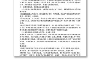 關(guān)于落實(shí)全市基層黨建工作巡察反饋問題整改方案