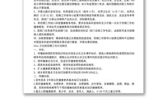 2020衛生院控煙工作計劃范文