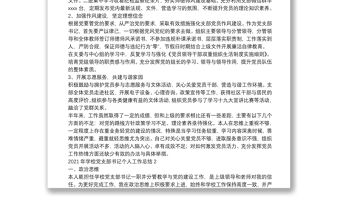 學(xué)校黨支部書記2021年個人工作總結(jié)2篇