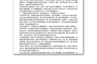 2022年X市職業健康監管工作要點