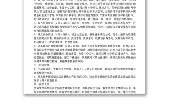 2021年領導班子專題民主生活會和黨支部專題組織生活會暨民主評議黨員工作實施方案