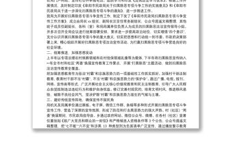 掃黑除惡年終工作總結五篇